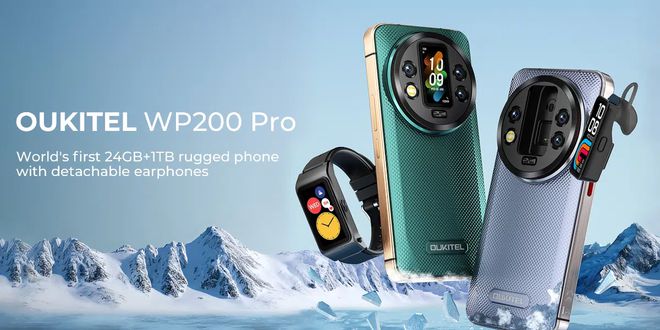 0300系列三防手机：内置可拆卸带屏蓝牙耳机PG电子麻将胡了Oukitel发布WP20(图2)